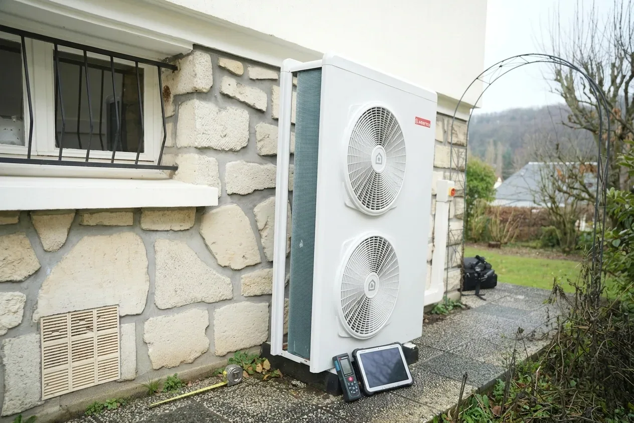 Installation de pompe à chaleur à Périgny