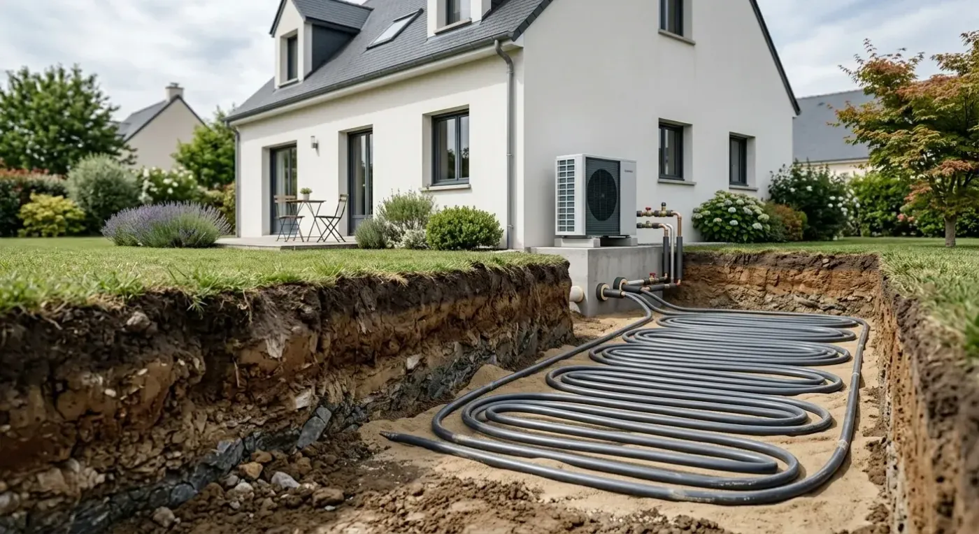 Pompe à chaleur géothermique à Périgny